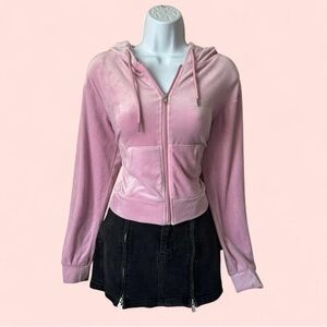 Pink hollister velour sweatsuit